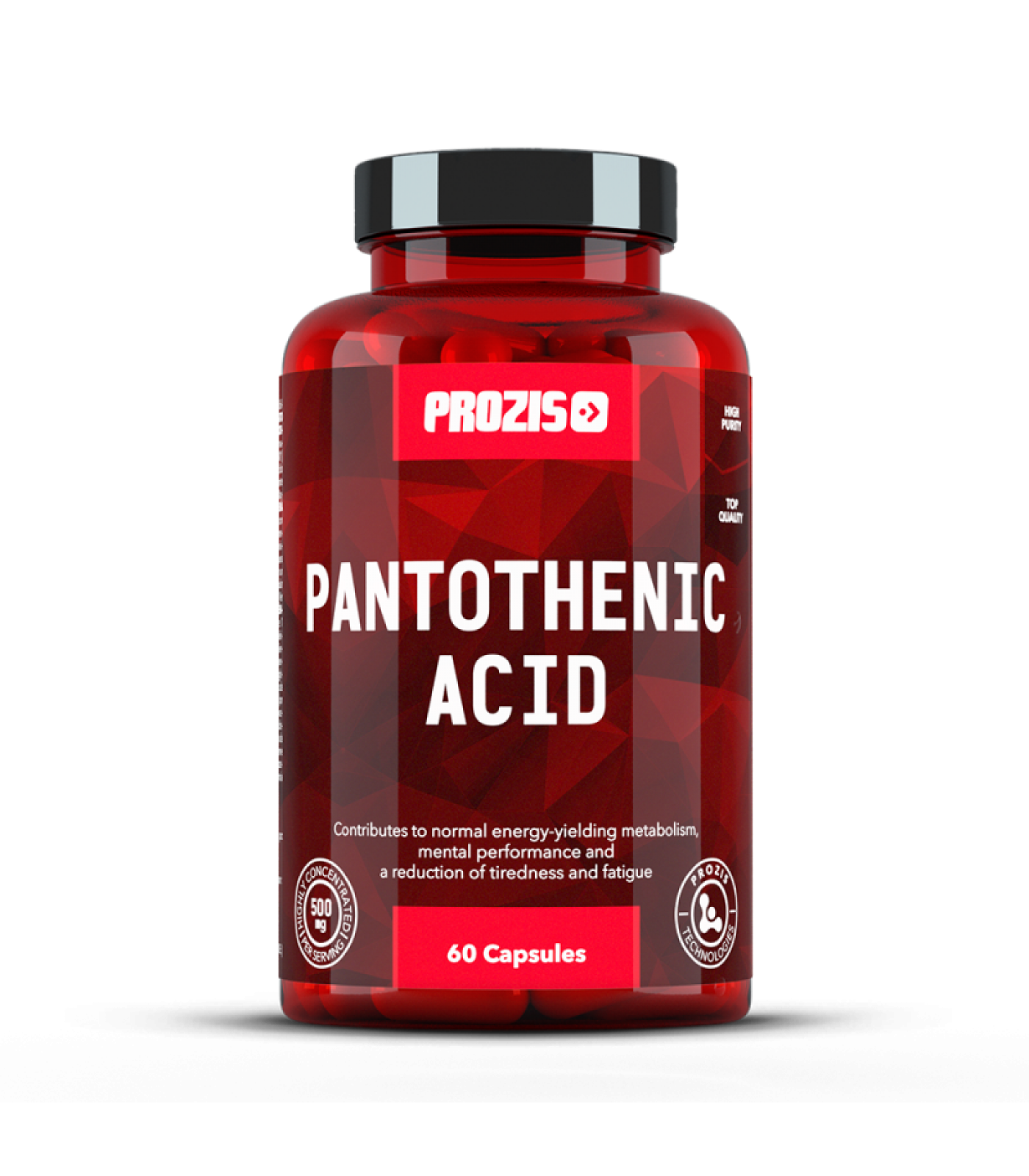 Prozis Pantothenic Acid Vitamin B5 500mg / 60caps.